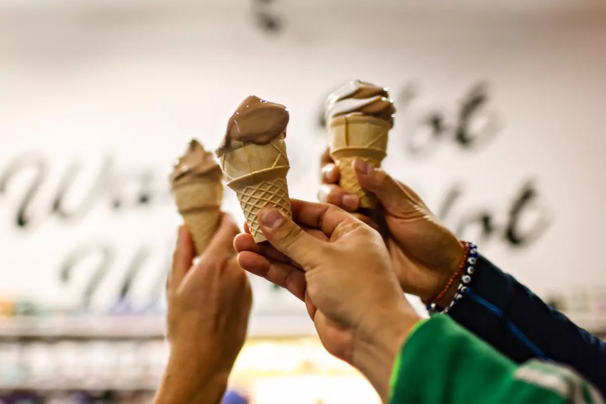 Hands holding Ice Creams