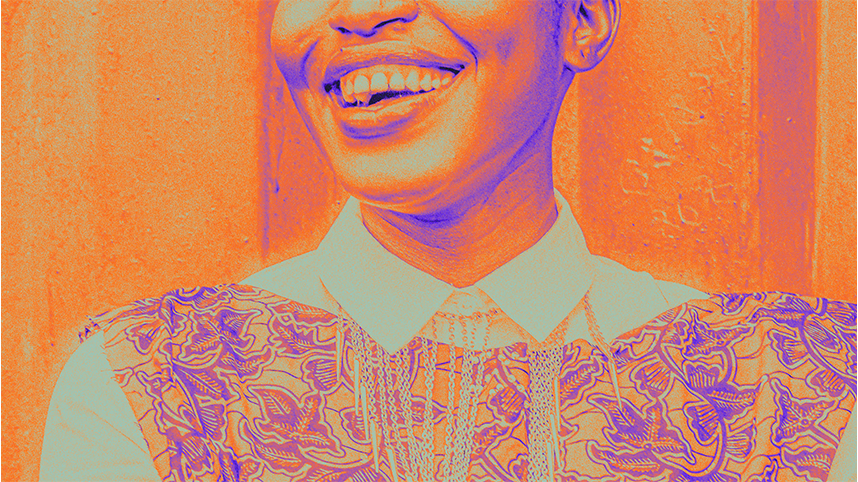 Stylized Smiling Person