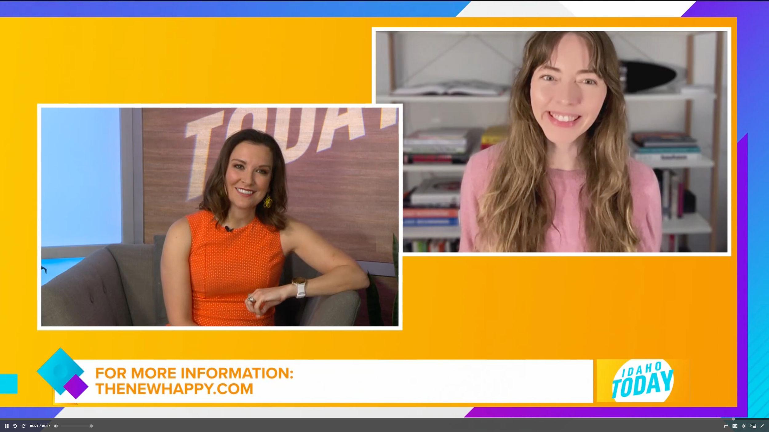 Stephanie Harrison talking with Mellisa Paul on Idaho Today