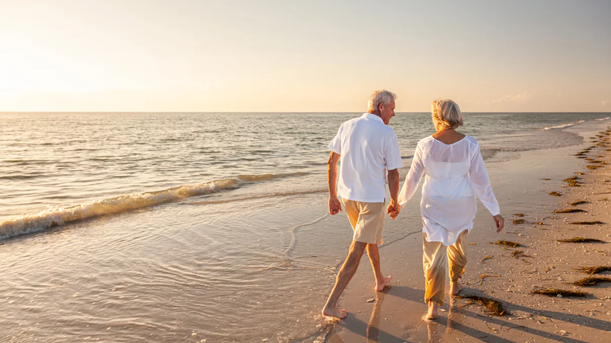 Older Couple on beach