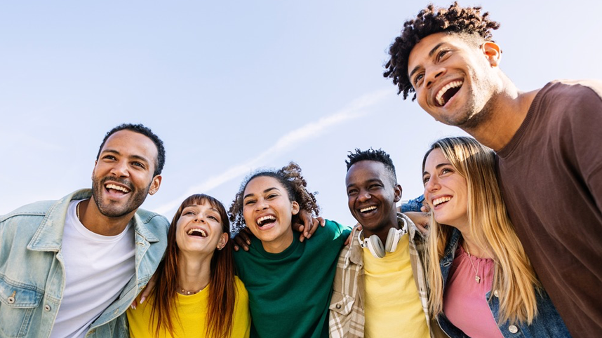 Group of people smiling