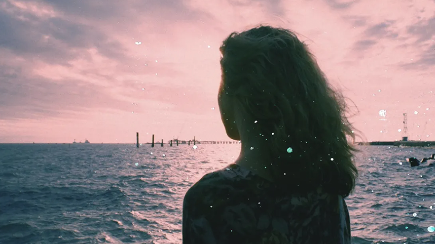 Person looking out to sea